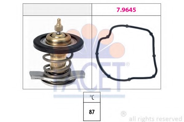 FACET 7.8784 Thermostat, coolant